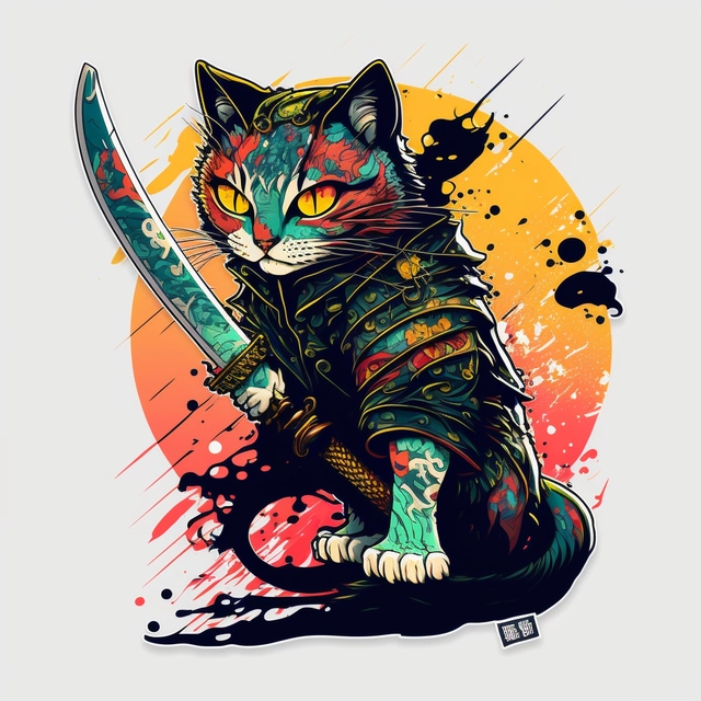 Vectorized sticker art designs